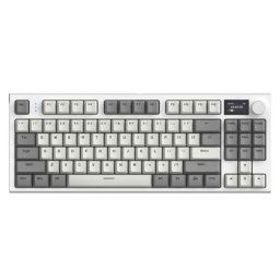 Bežična gaming tastatura Attack Shark K86 Mehanička/TriMode/TFT Screen/Media Control/Retro Gray