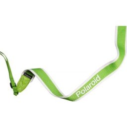 Polaroid Camera Strap Flat Green Stripe