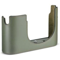 Leica Half Case Olivgrön Läder (19653)