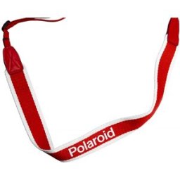 Polaroid Camera Strap Flat Red Stripe