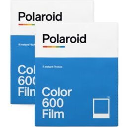 Polaroid Color Film For 600 White Frame 2-Pack