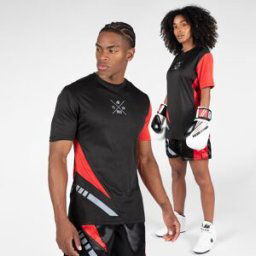 Gorilla Wear Hornell T-shirt Black/red S