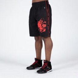 Gorilla Wear Buffalo Old School Workout Shorts Black/red L/xl