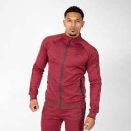 Gorilla Wear Wenden Track Jacket Burgundy Red M