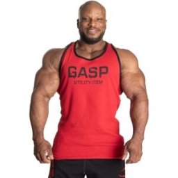 Gasp Ribbed T-back Chili Red L