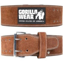 Gorilla Wear 4 Inch Powerlifting Belt Brown S/m