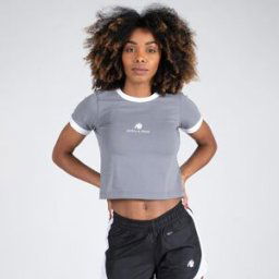 Gorilla Wear New Orleans Cropped T-shirt Grey L