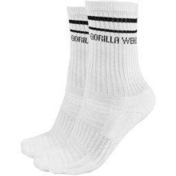 Gorilla Wear Crew Socks 2-pack White