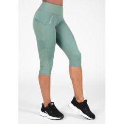 Gorilla Wear Monroe Cropped Leggings Army Green S