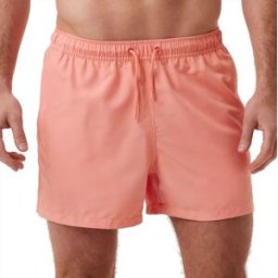 Björn Borg Borg Solid Swim Shorts Herr, S, BURNT CORAL