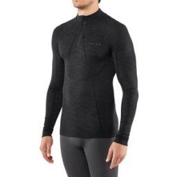 Falke Wool-Tech HZ Shirt Herr, Black, S