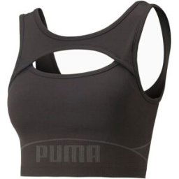 Formknit Seamless Training Bra Dam, M, PUMA Black-Strong Gray