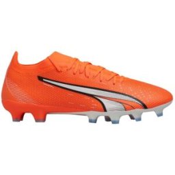 Puma Ultra Match FG/AG, 45, Ultra Orange-PUMA White-Blue Glimmer