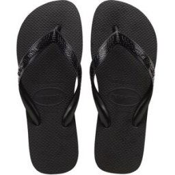 Havaianas Top Flip Flops Junior, 25/26, Black 0090