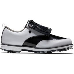 FootJoy Premiere Series Dam, 38, WHITE/BLACK PATENT/WHITE