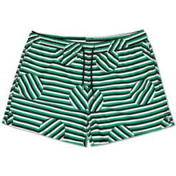 Happy Socks Stripe Swim Shorts Herr, Grön, S