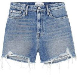 Calvin Denim Mom Shorts Dam, Denim, 25