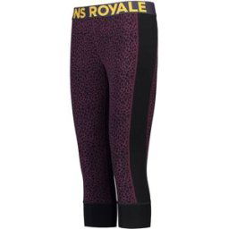 Mons Royale Cascade Merino Flex 200 3/4 Legging Dam, Leopard, M