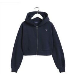 GANT Teen Girls Original Full-Zip Hoodie, Even.Blue, 176