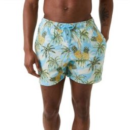 Björn Borg Borg Print Swim Shorts Herr, Ljusblå, S