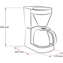 Melitta Easy Kaffebryggare Svart, 1050 W, Matlagning & Grillar