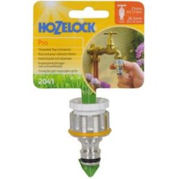 Hozelock 2041 Metall Pro Krankoppling För 1/2" Bsp & 3/4" Bsp Utv. Gänga, Bevattning