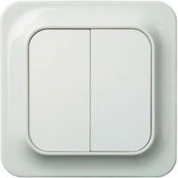 Schneider Electric Trend 183012700 Strömbrytare Vit Dubbeltrapp, Strömbrytare & Vägguttag