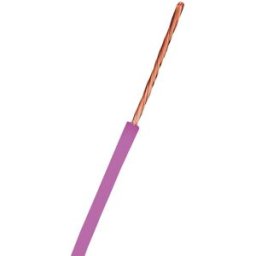 Nexans 11018240-011 Kopplingskabel Rk 90°c (H05v2-K) Rk 1, Violett, Ring 100 M, Anslutningsdon & Kablar