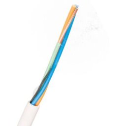 Nexans Eqqrb Easy Telekabel 1 M, Vit 3 X 1,0 Mm, Anslutningsdon & Kablar