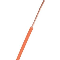 Nexans Rk Kopplingskabel 1x1 Mm², 100 M, 90°c (H05v2-K) Orange, Anslutningsdon & Kablar