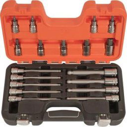 Bahco S18hex Bitshylssats 18 Delar, 1/2", Handverktyg