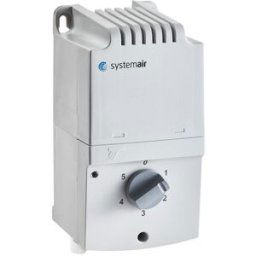 Frico 5000 Transformator 1-Fas, 1,5 A, 5-Stegsreglering, 230 V, Strömbrytare & Vägguttag