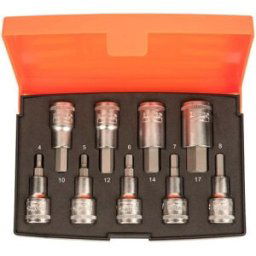 Bahco S9hex Bitshylssats 9 Delar, 1/2", Handverktyg