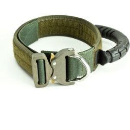 MD-Textil MDT K9 Pro Cobra Brukshalsband med Grepp 45mm (Färg: OD Green, Storlek: 58-65)