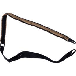 Swiss Arms 2 Point Black Bungee Sling Polyester Ribbon Coyote
