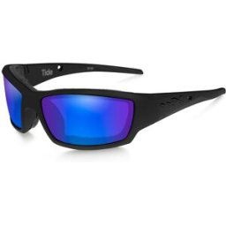 Wiley X WileyX TIDE Polarized Blue Mirror Matte Black Frame