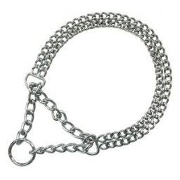 Annan Tillverkare Pet-Food Kättinghalvstryp Halsband 2-Rad - 2mm "SAFE" (Längd: 35CM)