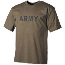 MFH - Max Fuchs MFH T-Shirt Army (Färg: Oliv, Storlek: XL)