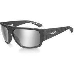 Wiley X WileyX VALLUS Smoke Grey Silver Flash lens Matte Graphite frame