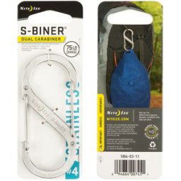 Nite Ize S-Biner Stål (Färg: Rostfritt, Storlek: 4)