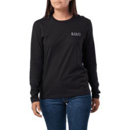 5.11 Tactical Women's All Bark Bite Long Sleeve Tee (Färg: Svart, Storlek: XL)