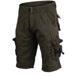 Mil-Tec Vintage Survival Shorts Prewash - OD (Storlek: Small)