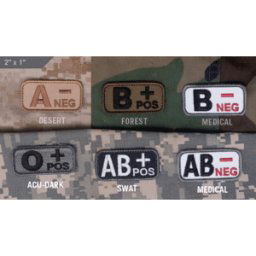 MSM - Mil-Spec Monkey MSM Patch - Blodgrupp (Blodgrupp: AB Neg, Färg: ACU Light)