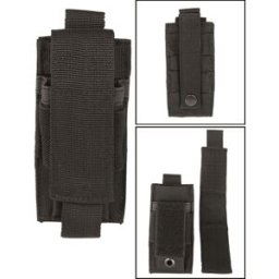 Mil-Tec Pistolmagasinficka Enkel Molle (Färg: Svart)