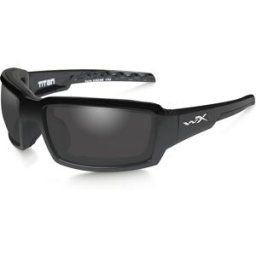 Wiley X WileyX TITAN Polarized Smoke Grey Gloss Black Frame