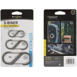 Nite Ize S-Biner Karbinhake Stål 3-Pack (Färg: Rostfri)
