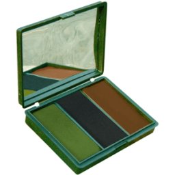 BCB International BCB Ansiktsfärg Camo med Spegel - Grön/Svart/Brun