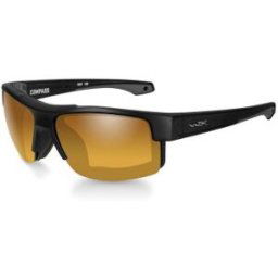 Wiley X WileyX COMPASS Pol Amber Gold Mirror Matte Black Frame
