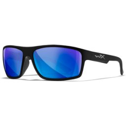 Wiley X WileyX Peak Captivate Polarized Blue Mirror Lenses Matte Black Frame