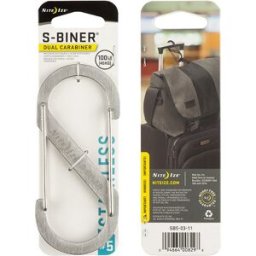 Nite Ize S-Biner Stål (Färg: Rostfritt, Storlek: 5)
